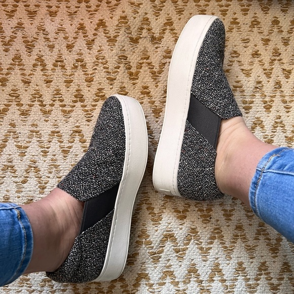 Vince Warren Tweed Platform Skate Slip-on shoes - Picture 3 of 5